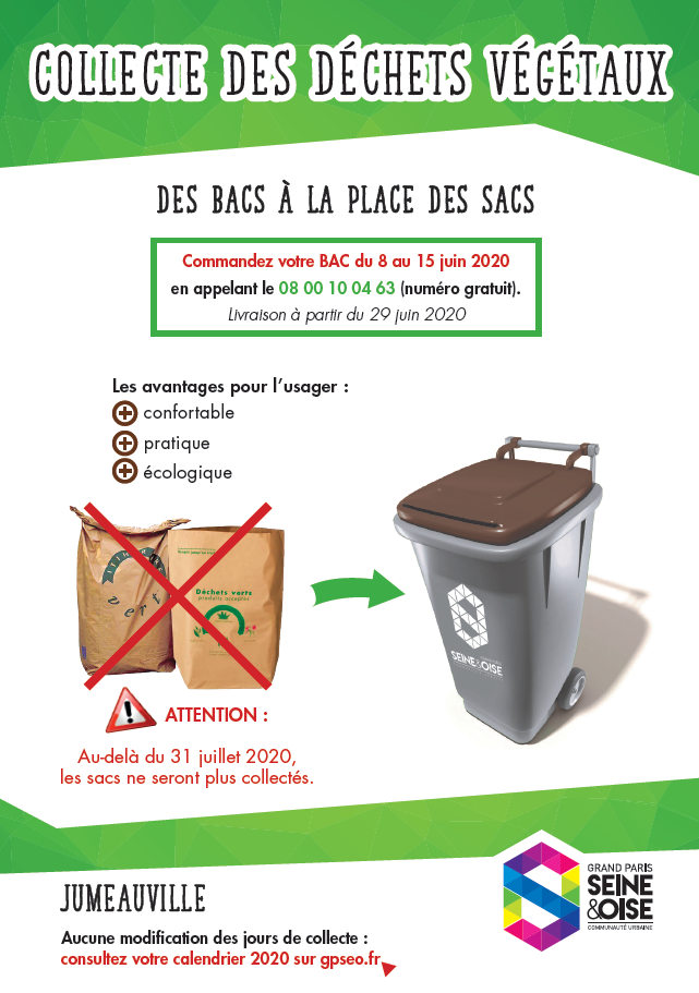 Collecte des Déchets végétaux en bac à partir du 31 Juillet