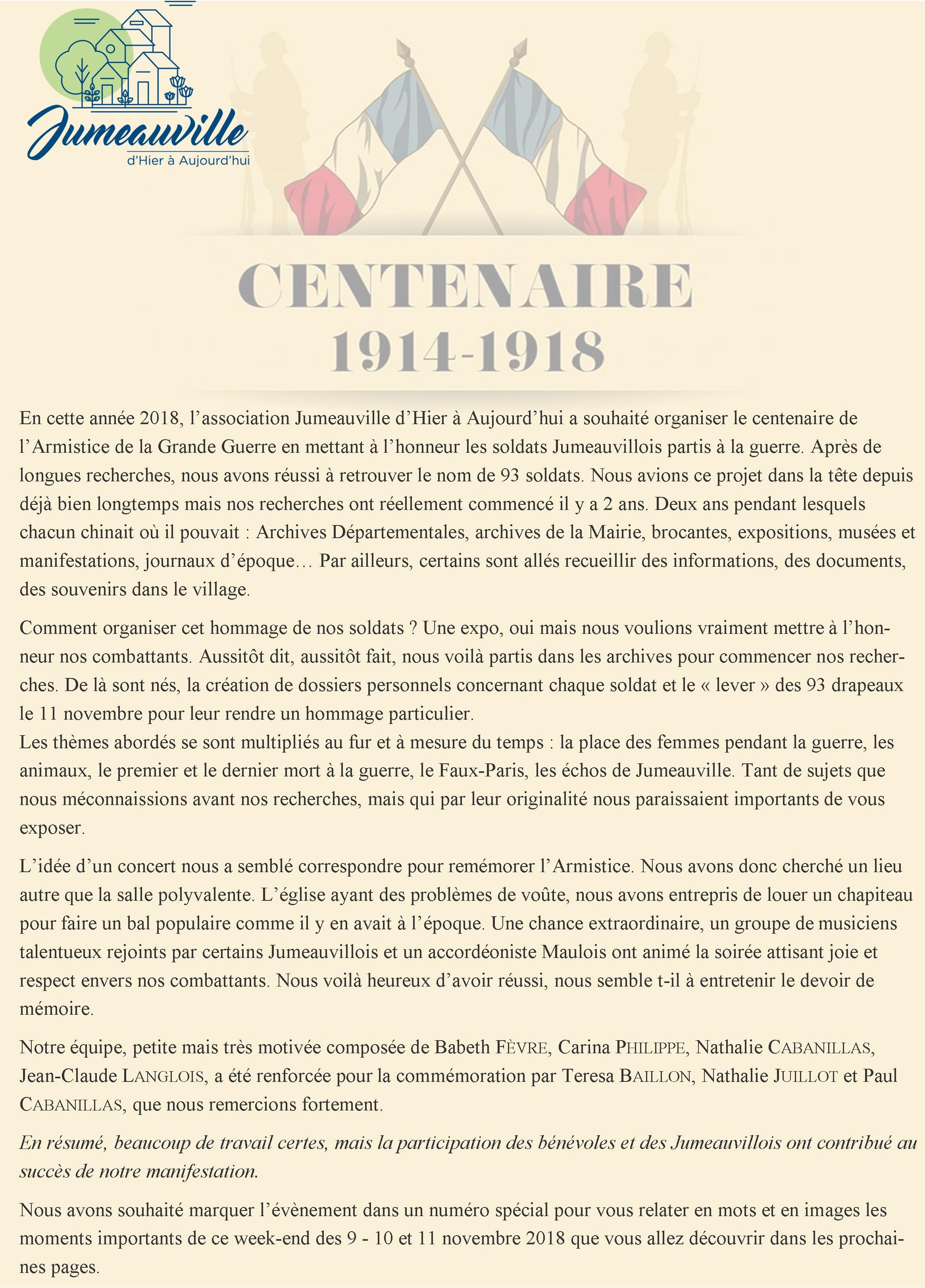 Commemoration Grande Guerre