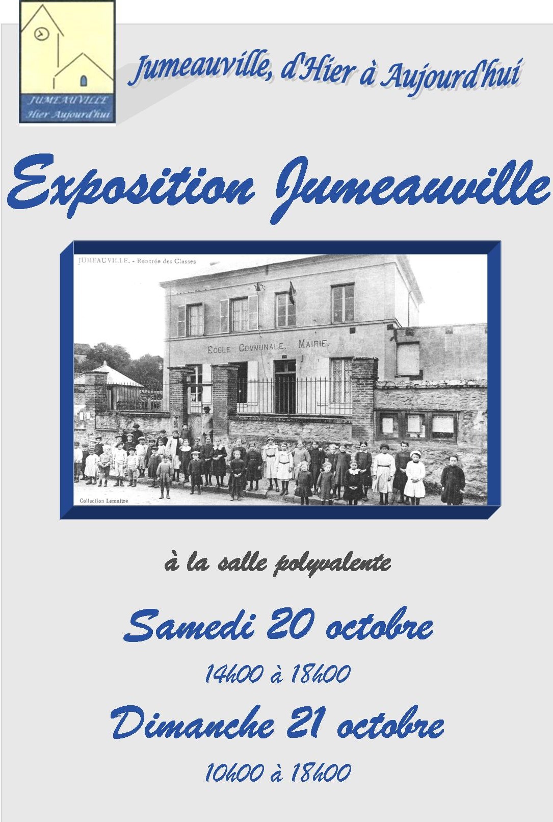 Exposition Notre école d'Hier à Aujourd'hui