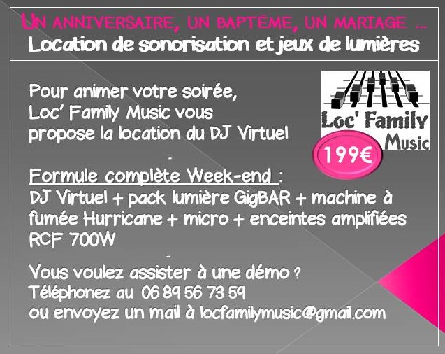 Loc Family Music sonorisation lumière